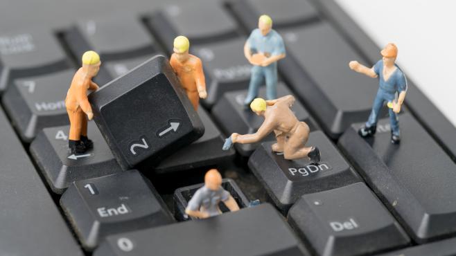 Digitalisierung Tastatur Miniatur Digitalisierung Tastatur Miniatur